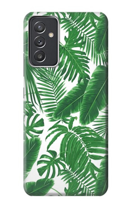 W3457 Paper Palm Monstera Hard Case and Leather Flip Case For Samsung Galaxy Quantum 2