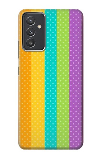 W3678 Colorful Rainbow Vertical Hard Case and Leather Flip Case For Samsung Galaxy Quantum 2