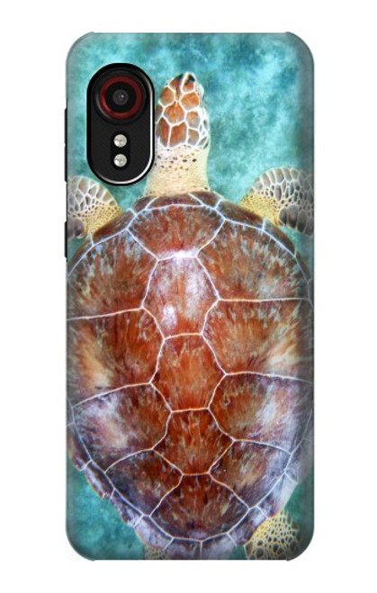 W1424 Sea Turtle Hard Case and Leather Flip Case For Samsung Galaxy Xcover 5