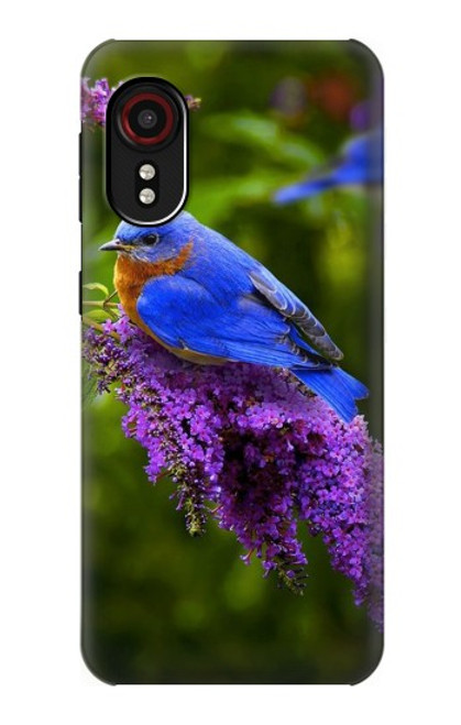 W1565 Bluebird of Happiness Blue Bird Hard Case and Leather Flip Case For Samsung Galaxy Xcover 5