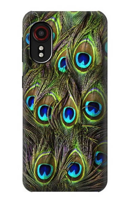 W1965 Peacock Feather Hard Case and Leather Flip Case For Samsung Galaxy Xcover 5