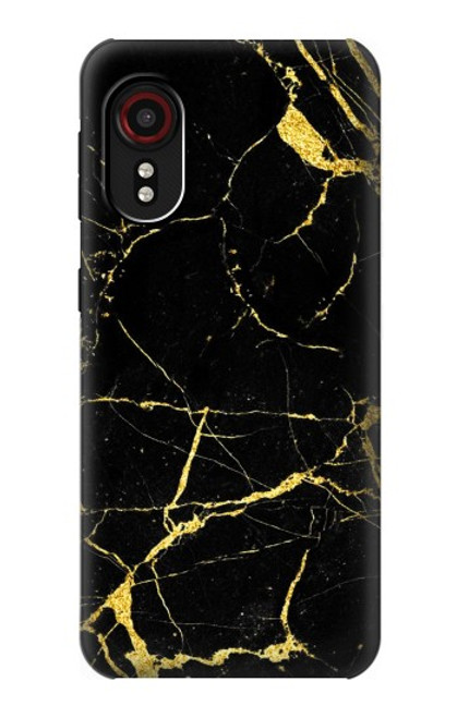 W2896 Gold Marble Graphic Printed Hard Case and Leather Flip Case For Samsung Galaxy Xcover 5