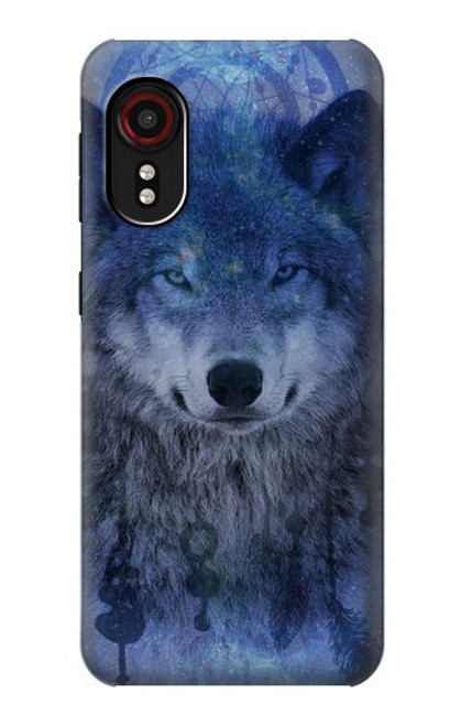 W3410 Wolf Dream Catcher Hard Case and Leather Flip Case For Samsung Galaxy Xcover 5