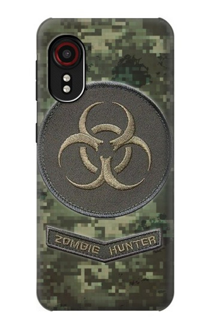 W3468 Biohazard Zombie Hunter Graphic Hard Case and Leather Flip Case For Samsung Galaxy Xcover 5