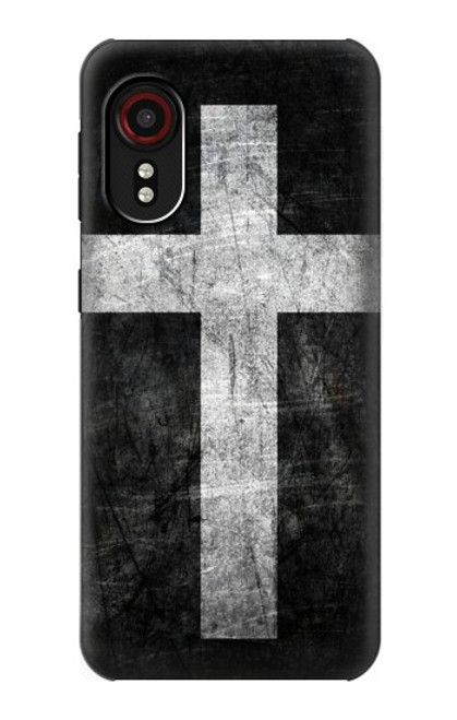 W3491 Christian Cross Hard Case and Leather Flip Case For Samsung Galaxy Xcover 5