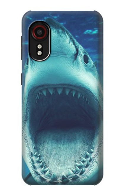 W3548 Tiger Shark Hard Case and Leather Flip Case For Samsung Galaxy Xcover 5