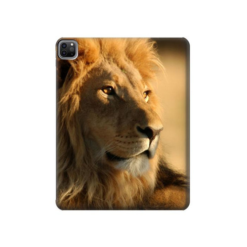 W1046 Lion King of Forest Tablet Hard Case For iPad Pro 12.9 (2022, 2021, 2020, 2018), Air 13 (2024)