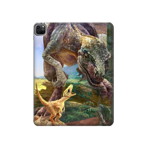 W1290 Dinosaurs T-Rex Tablet Hard Case For iPad Pro 12.9 (2022, 2021, 2020, 2018), Air 13 (2024)