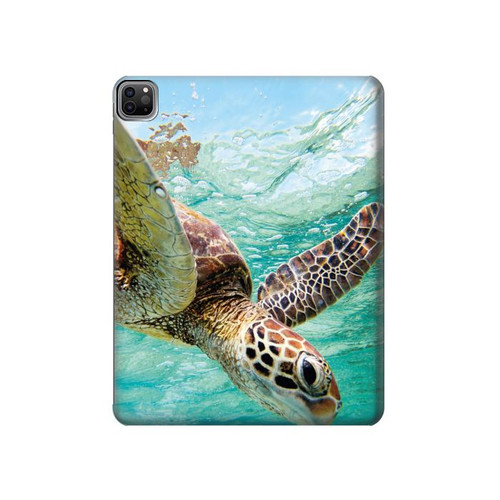 W1377 Ocean Sea Turtle Tablet Hard Case For iPad Pro 12.9 (2022, 2021, 2020, 2018), Air 13 (2024)