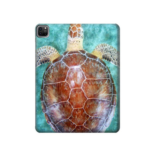 W1424 Sea Turtle Tablet Hard Case For iPad Pro 12.9 (2022, 2021, 2020, 2018), Air 13 (2024)