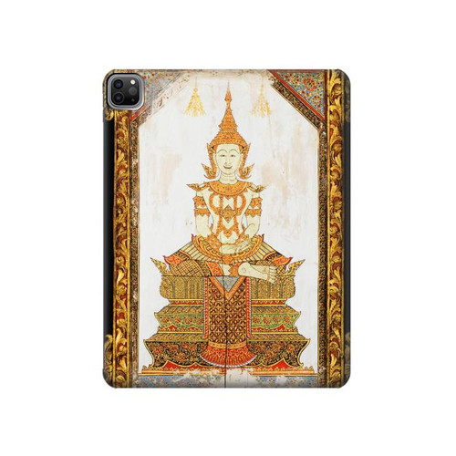 W1511 Thai Emerald Art Tablet Hard Case For iPad Pro 12.9 (2022, 2021, 2020, 2018), Air 13 (2024)