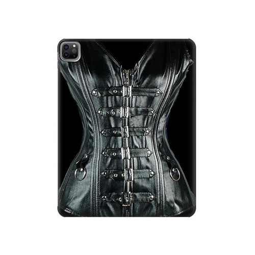 W1639 Gothic Corset Black Tablet Hard Case For iPad Pro 12.9 (2022, 2021, 2020, 2018), Air 13 (2024)