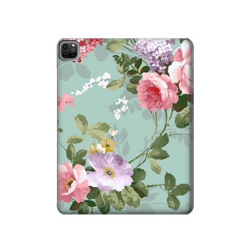 W2178 Flower Floral Art Painting Tablet Hard Case For iPad Pro 12.9 (2022, 2021, 2020, 2018), Air 13 (2024)