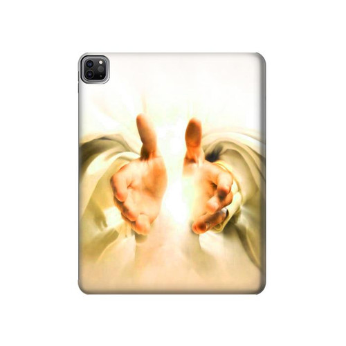 W2546 Hand of God Heaven Tablet Hard Case For iPad Pro 12.9 (2022, 2021, 2020, 2018), Air 13 (2024)