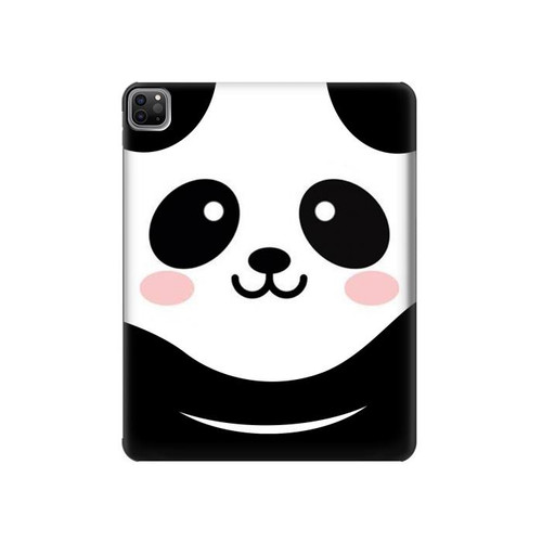 W2662 Cute Panda Cartoon Tablet Hard Case For iPad Pro 12.9 (2022, 2021, 2020, 2018), Air 13 (2024)