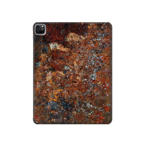 W2714 Rust Steel Texture Graphic Printed Tablet Hard Case For iPad Pro 12.9 (2022, 2021, 2020, 2018), Air 13 (2024)