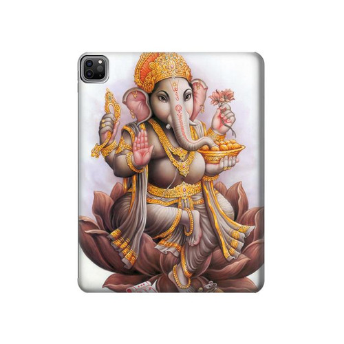 W2820 Hindu God Ganesha Ganapati Vinayaka Tablet Hard Case For iPad Pro 12.9 (2022, 2021, 2020, 2018), Air 13 (2024)