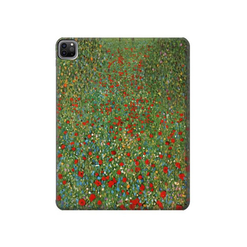 W2872 Gustav Klimt Poppy Field Tablet Hard Case For iPad Pro 12.9 (2022, 2021, 2020, 2018), Air 13 (2024)