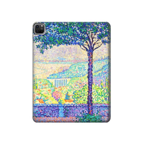 W3349 Paul Signac Terrace of Meudon Tablet Hard Case For iPad Pro 12.9 (2022, 2021, 2020, 2018), Air 13 (2024)