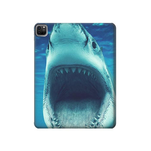 W3548 Tiger Shark Tablet Hard Case For iPad Pro 12.9 (2022, 2021, 2020, 2018), Air 13 (2024)