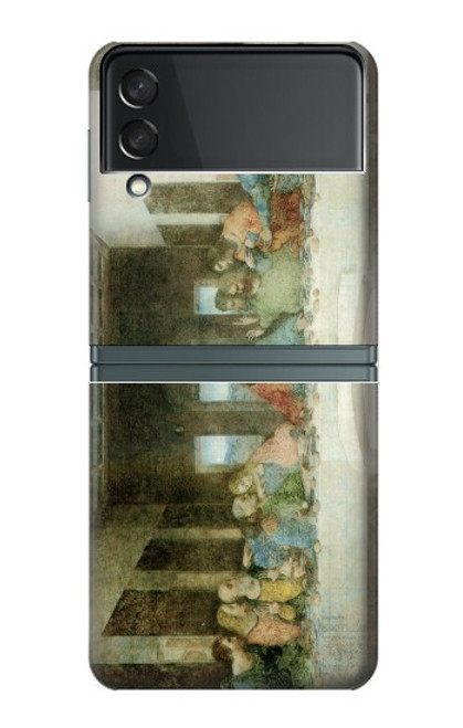 W0173 Leonardo DaVinci The Last Supper Hard Case For Samsung Galaxy Z Flip 3 5G