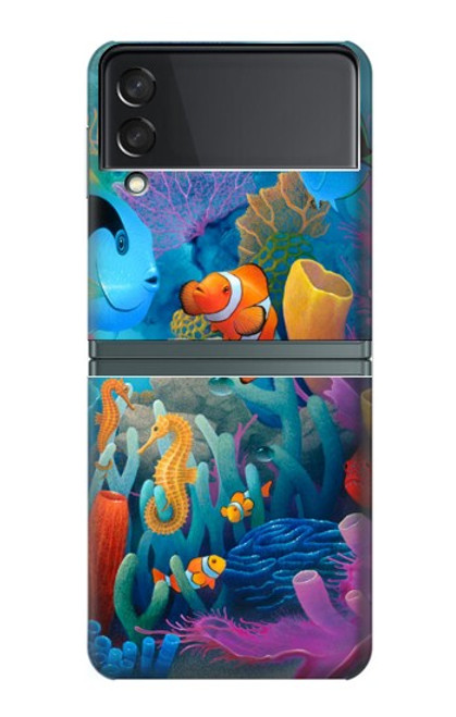 W3227 Underwater World Cartoon Hard Case For Samsung Galaxy Z Flip 3 5G