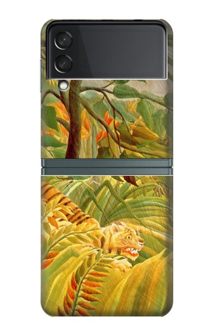 W3344 Henri Rousseau Tiger in a Tropical Storm Hard Case For Samsung Galaxy Z Flip 3 5G