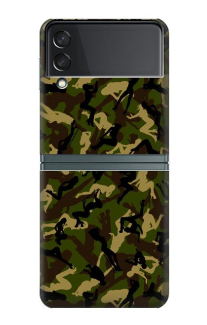 W3356 Sexy Girls Camo Camouflage Hard Case For Samsung Galaxy Z Flip 3 5G