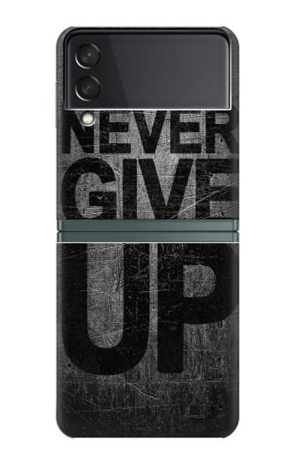 W3367 Never Give Up Hard Case For Samsung Galaxy Z Flip 3 5G