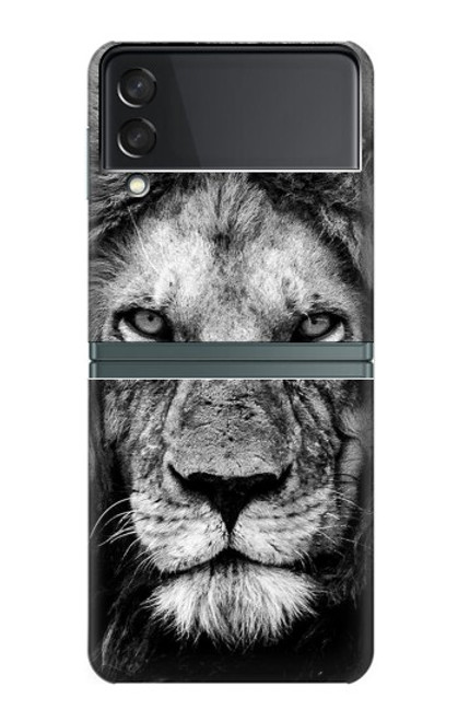 W3372 Lion Face Hard Case For Samsung Galaxy Z Flip 3 5G