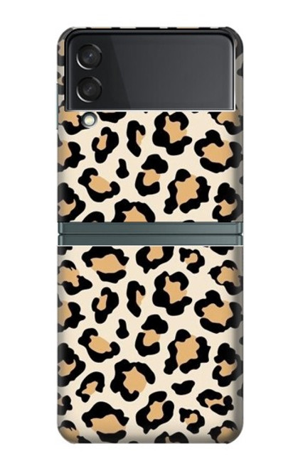 W3374 Fashionable Leopard Seamless Pattern Hard Case For Samsung Galaxy Z Flip 3 5G