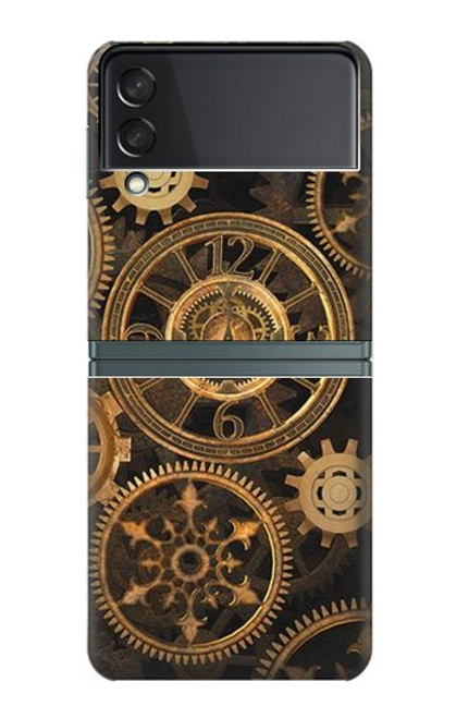 W3442 Clock Gear Hard Case For Samsung Galaxy Z Flip 3 5G