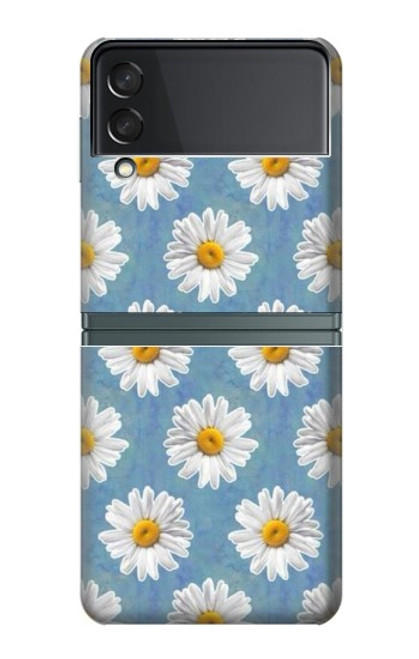 W3454 Floral Daisy Hard Case For Samsung Galaxy Z Flip 3 5G