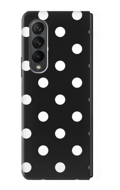 W2299 Black Polka Dots Hard Case For Samsung Galaxy Z Fold 3 5G