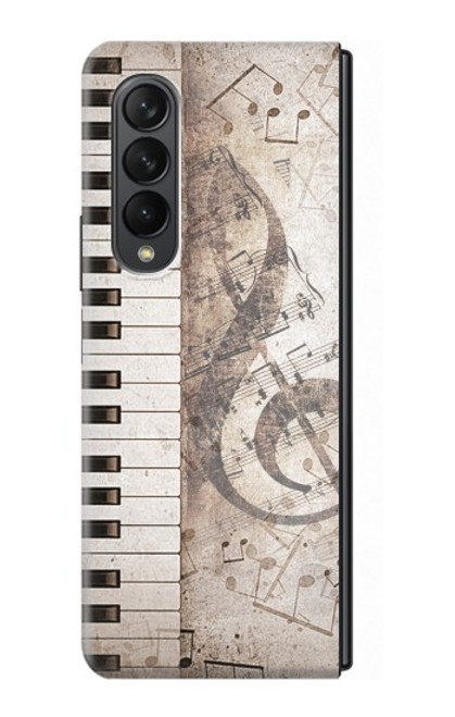 W3390 Music Note Hard Case For Samsung Galaxy Z Fold 3 5G