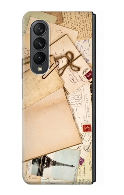 W3397 Postcards Memories Hard Case For Samsung Galaxy Z Fold 3 5G