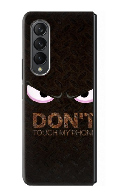 W3412 Do Not Touch My Phone Hard Case For Samsung Galaxy Z Fold 3 5G