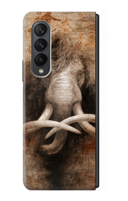 W3427 Mammoth Ancient Cave Art Hard Case For Samsung Galaxy Z Fold 3 5G