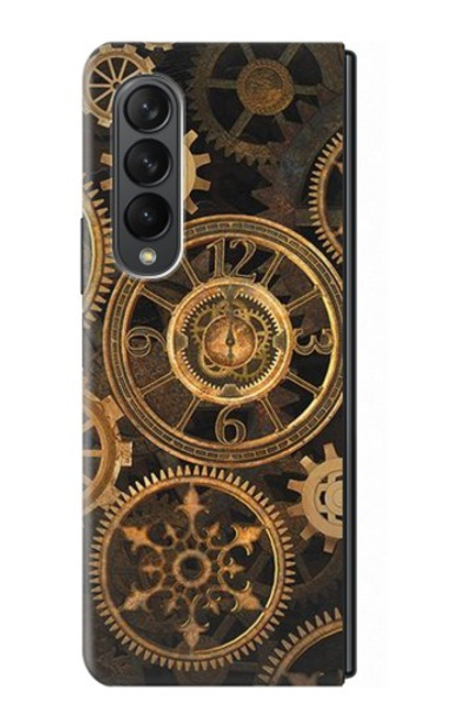 W3442 Clock Gear Hard Case For Samsung Galaxy Z Fold 3 5G