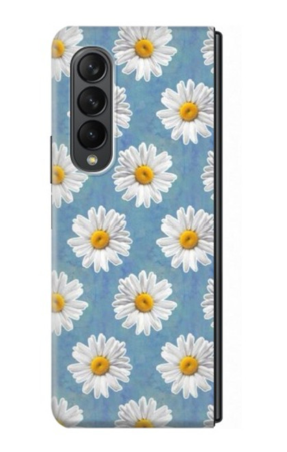 W3454 Floral Daisy Hard Case For Samsung Galaxy Z Fold 3 5G