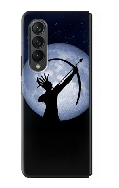 W3489 Indian Hunter Moon Hard Case For Samsung Galaxy Z Fold 3 5G