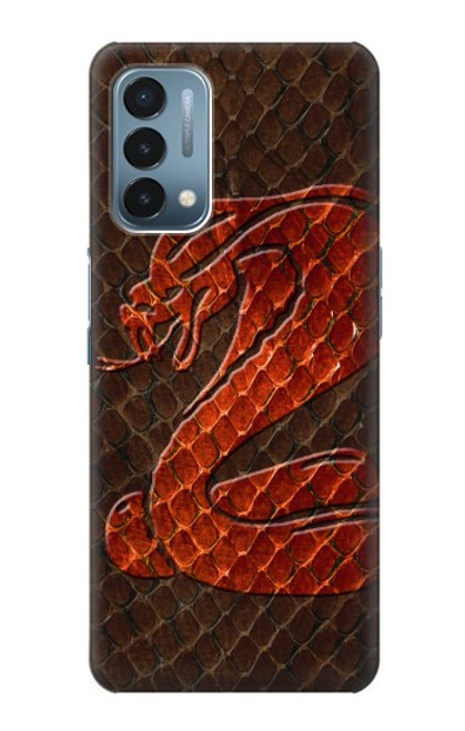 W0663 Cobra Snake Skin Hard Case and Leather Flip Case For OnePlus Nord N200 5G