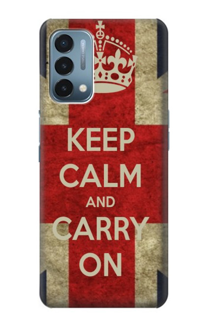 W0674 Keep Calm and Carry On Hard Case and Leather Flip Case For OnePlus Nord N200 5G