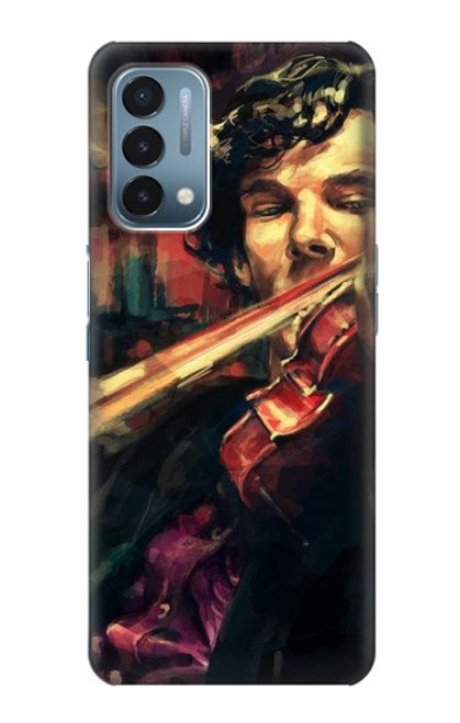 W0723 Violin Art Paint Hard Case and Leather Flip Case For OnePlus Nord N200 5G