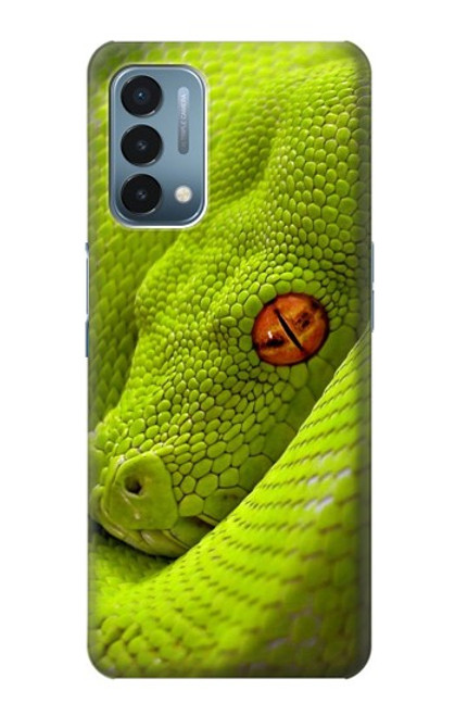 W0785 Green Snake Hard Case and Leather Flip Case For OnePlus Nord N200 5G