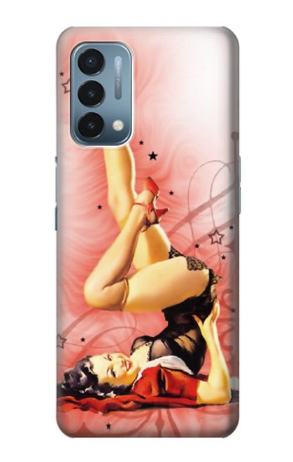 W1669 Pinup Girl Vintage Hard Case and Leather Flip Case For OnePlus Nord N200 5G