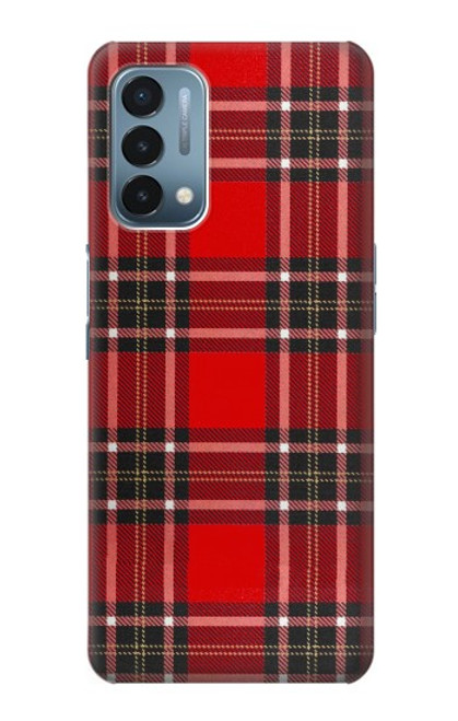 W2374 Tartan Red Pattern Hard Case and Leather Flip Case For OnePlus Nord N200 5G