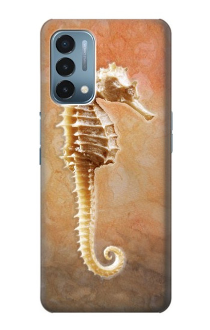 W2674 Seahorse Skeleton Fossil Hard Case and Leather Flip Case For OnePlus Nord N200 5G