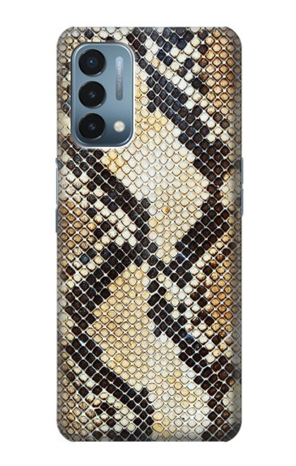 W2703 Snake Skin Texture Graphic Printed Hard Case and Leather Flip Case For OnePlus Nord N200 5G