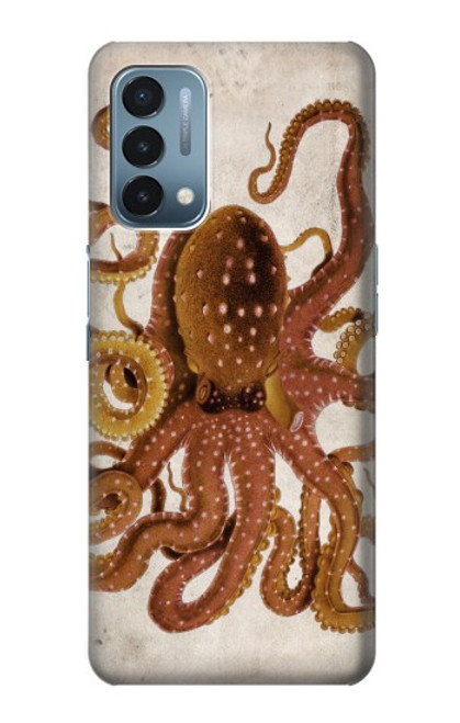 W2801 Vintage Octopus Hard Case and Leather Flip Case For OnePlus Nord N200 5G